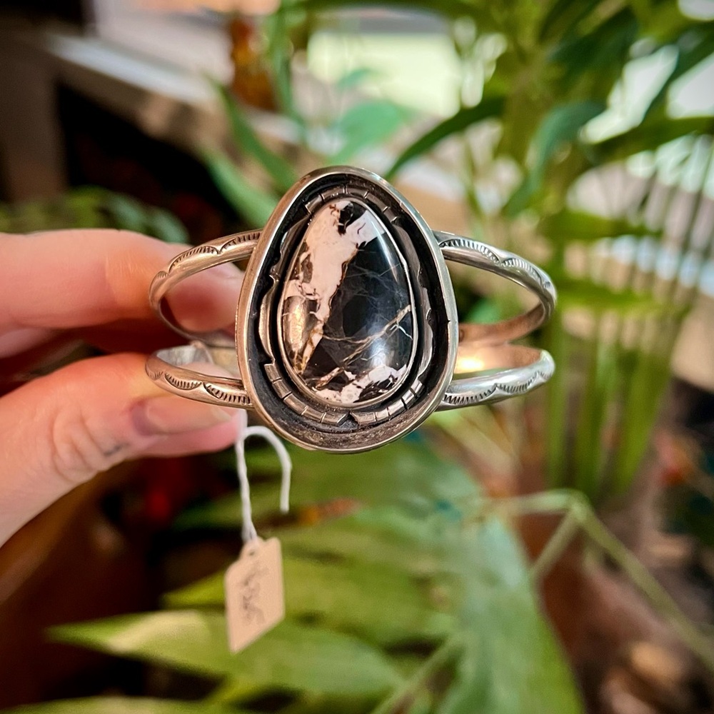 White Buffalo Turquoise Cuff Bracelet